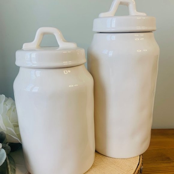 Rae Dunn 2018 and 2019 Sweets & Treats Canisters - Dimpled - Picture 2 of 4